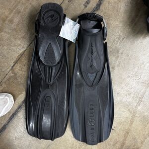 Aqualung x shot flippers guns NWT black